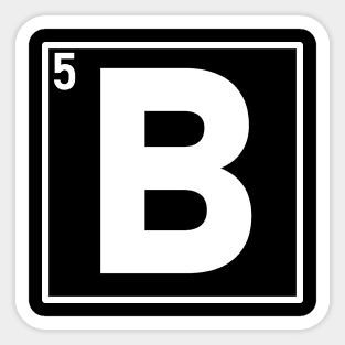 Boron Square Periodic Table Sticker